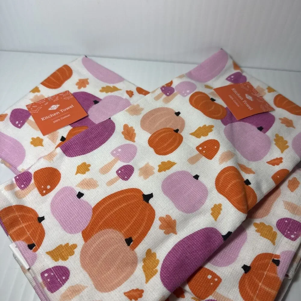 Ritz Pumpkin Kitchen Towel set of 2